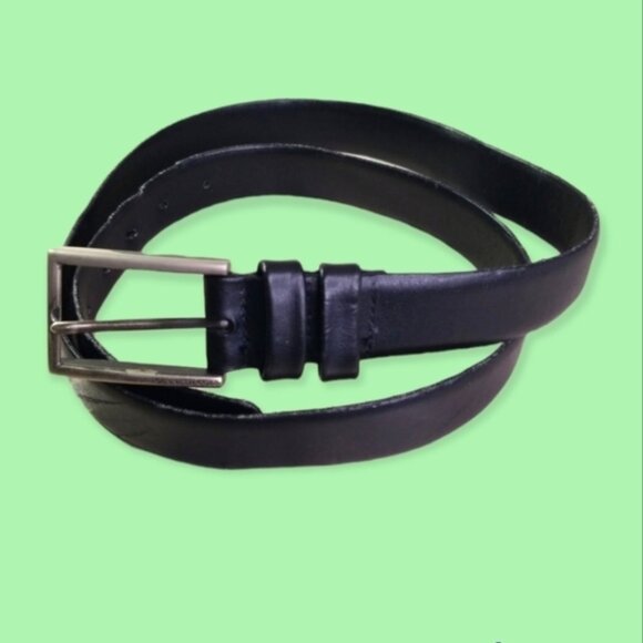 Kenneth Cole Men's Belt Size 42 Genuine Leather Black - Picture 1 of 4